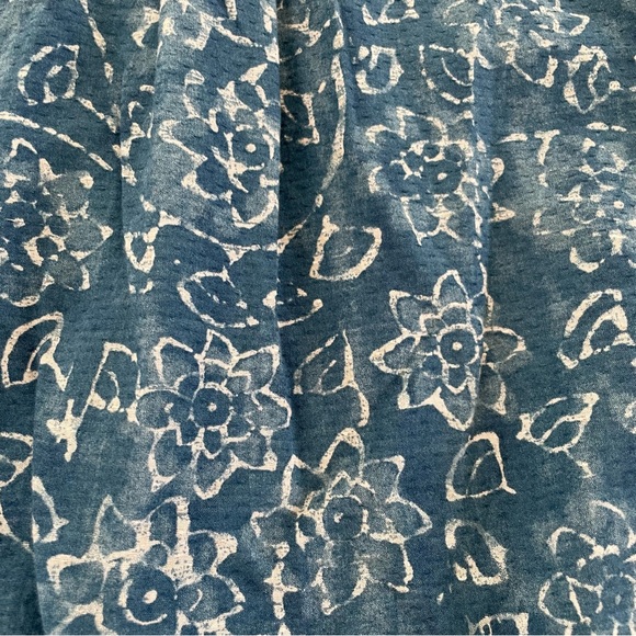 Lauren Ralph Lauren Denim Blue Floral Top - Picture 10 of 10